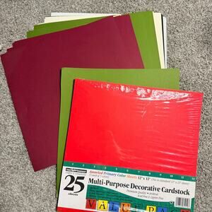 Lot of Cardstock Scrapbook Paper Craft Journal Cardmaking